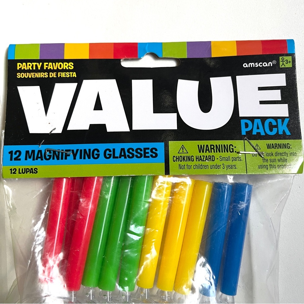 Party Favor bags & Favors- mini magnifying glasses- kids or scientists or elder - Picture 3 of 6